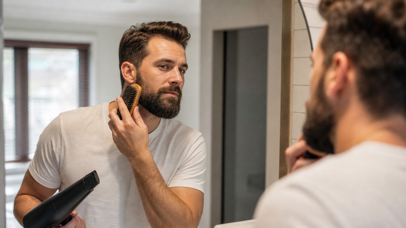 realistic beard grooming and styling tools