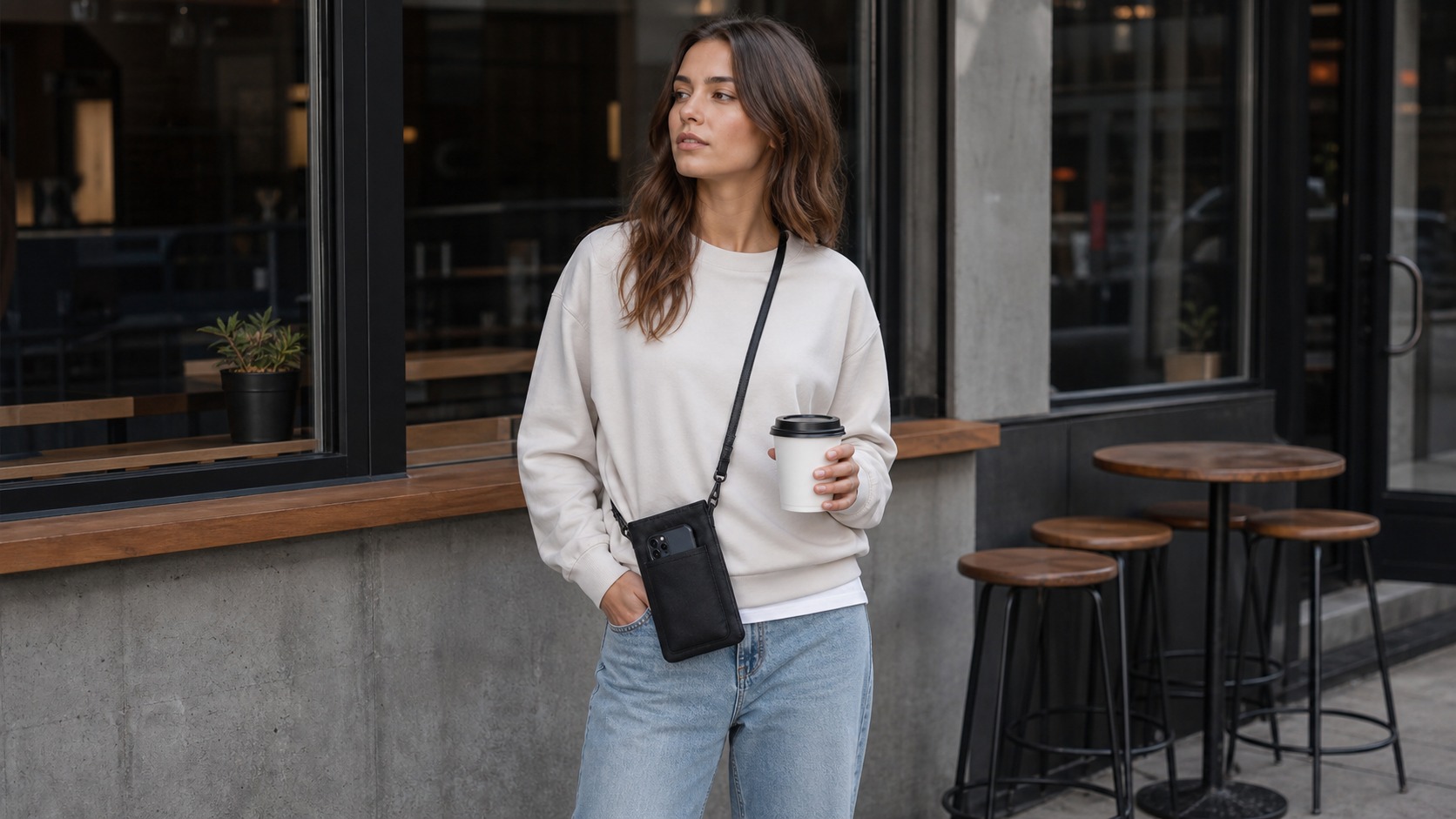 realistic phone bag street style outfit