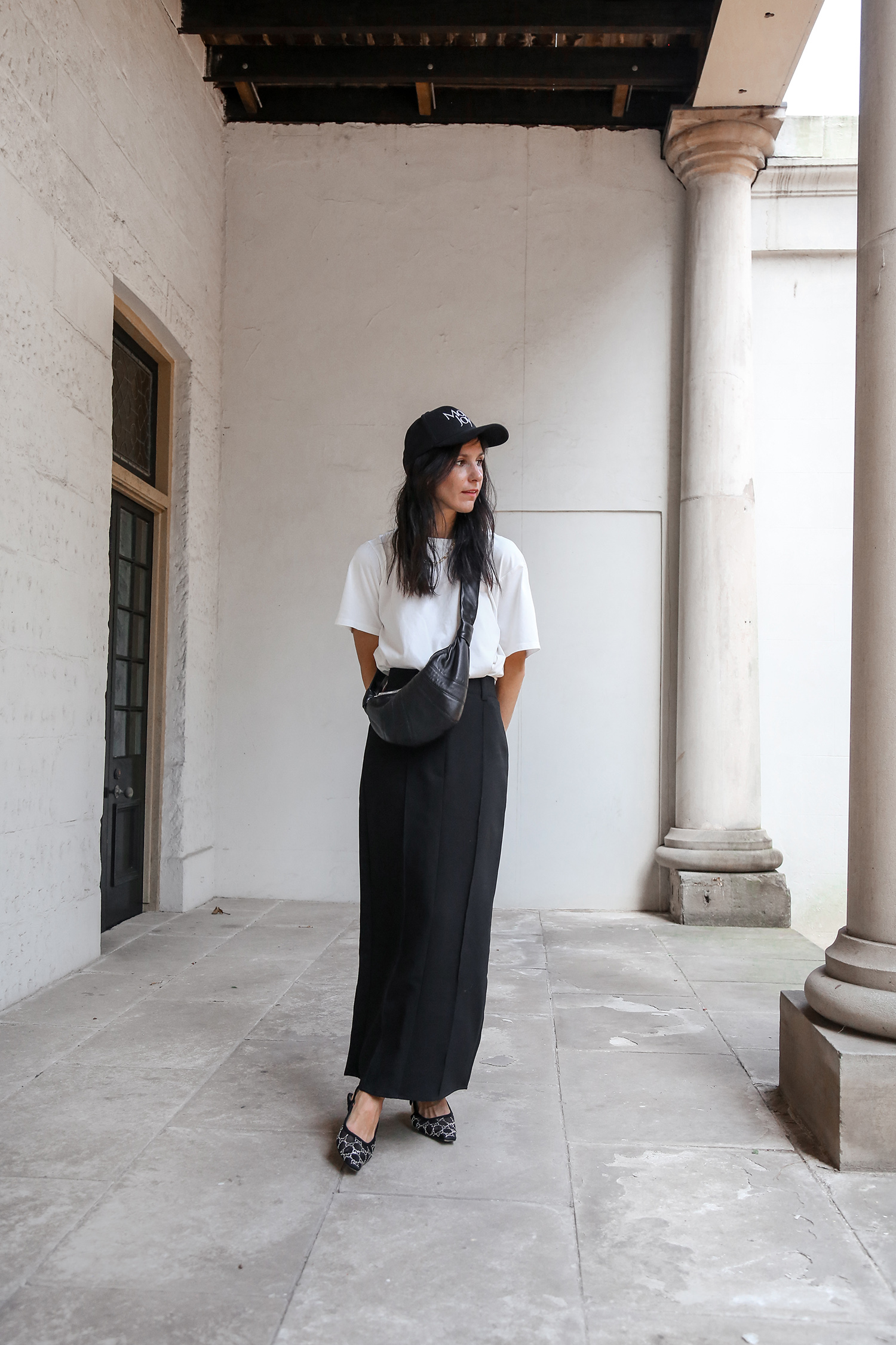 Styling a maxi length trouser skirt